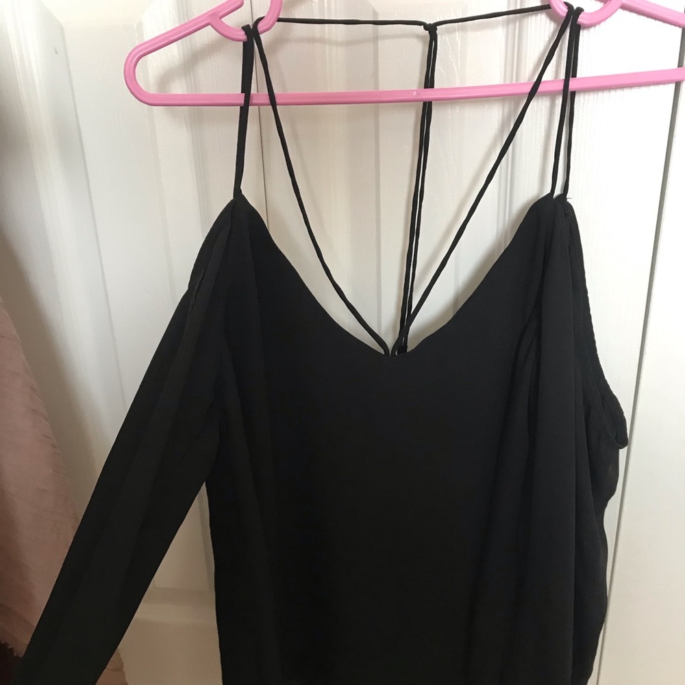 off the shoulder long sleeve top
